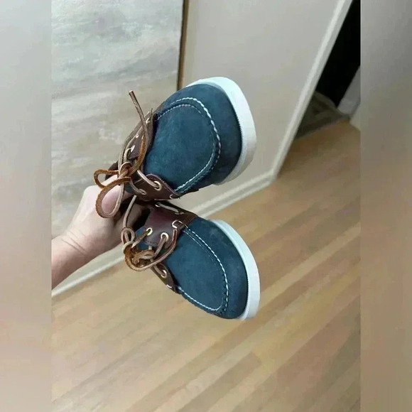 Sebago Docksides Women NEW Spinnaker 2-Eye Slip On Suede Boat Shoes Loafers 7.5 - Picture 9 of 9